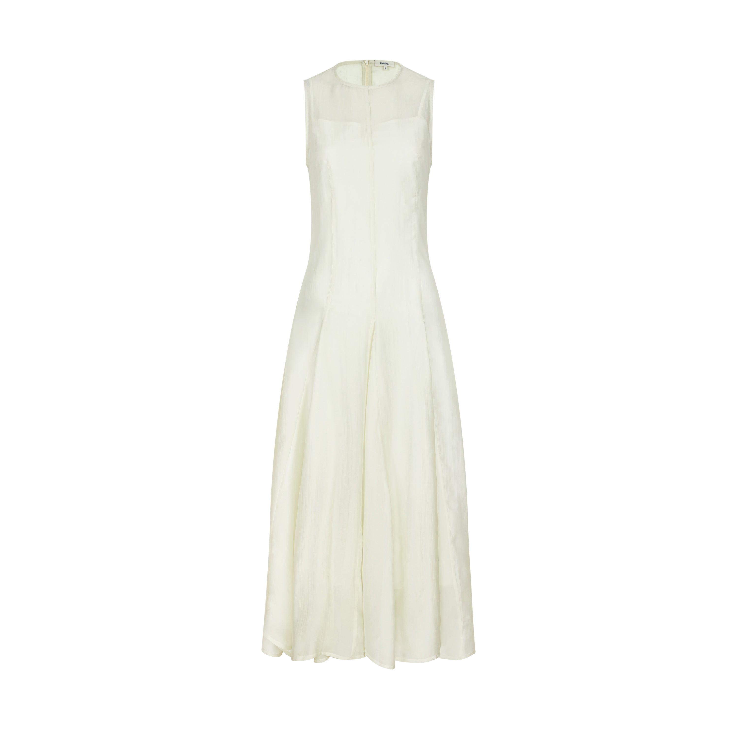 Pleated Light & Poetic Lines – Silk Layered Dress