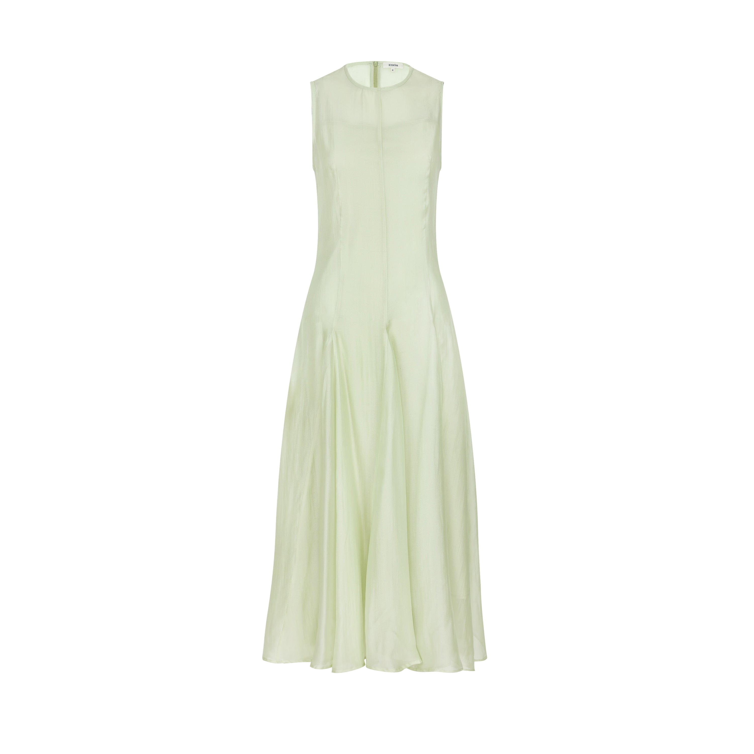 Pleated Light & Poetic Lines – Silk Layered Dress
