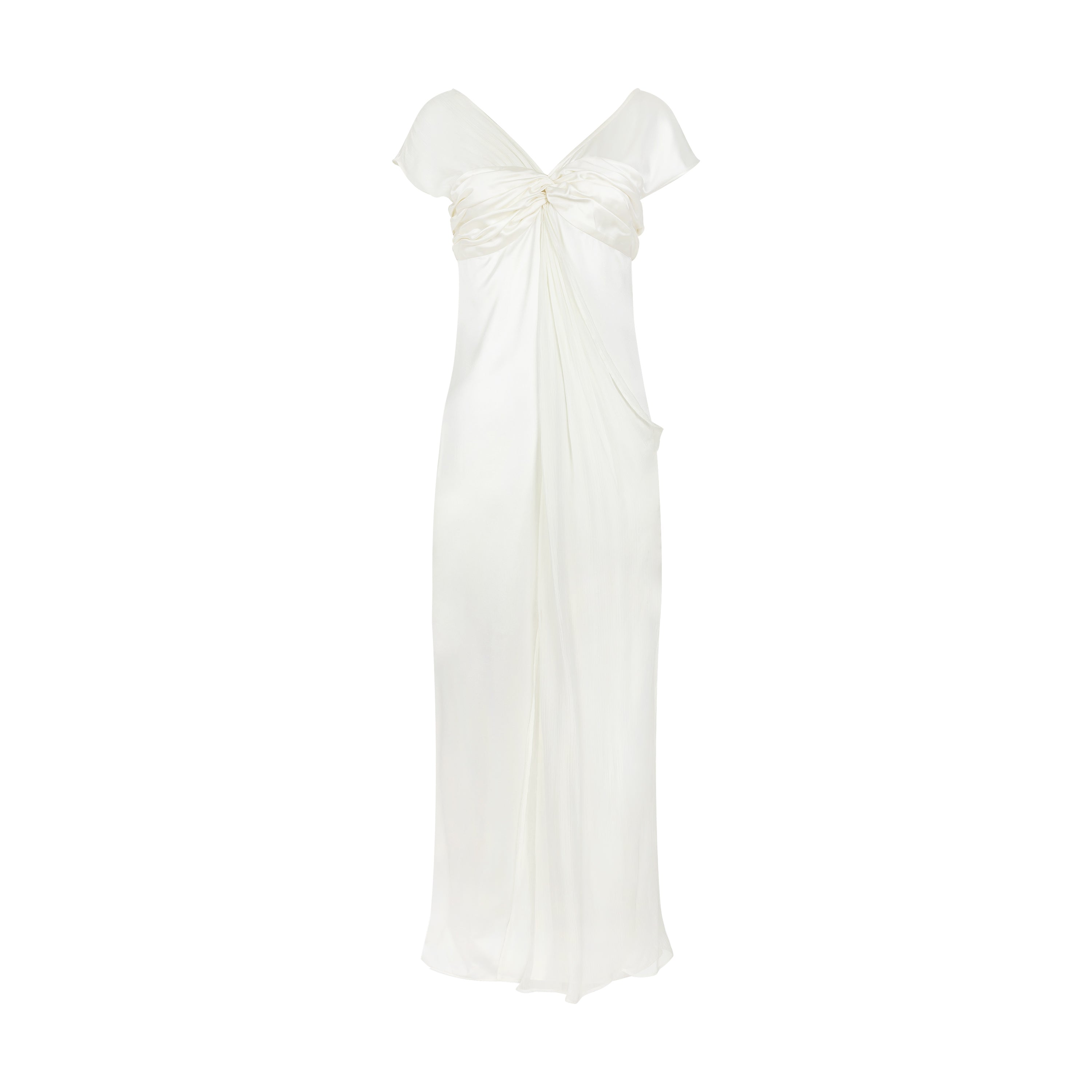 Silent Pleats & Poetical Light – Acetate Satin Pleated Skirt